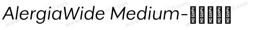 AlergiaWide Medium字体转换